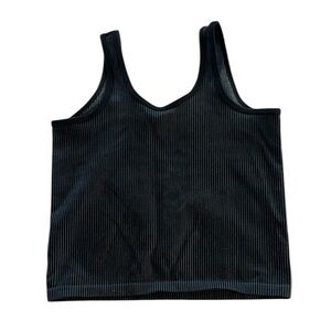 Aerie Black Ribbed Women's Sport Tank Top